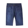 Jeans masculinos tamanho grande 28-48 50 shorts de jeans homens 150 kg de verão fino de gordura de moda casual de cinco calças compridasl2404