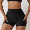 Active Shorts High Waist Fitness No Embarrassment Line Double-Sided Brushed Yoga Pants Women's Hip Lifting Tight Sports Shorts8120