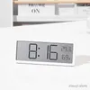 Desk Table Clocks LCD Screen Digital Wall Clock Time Temperature Humidity Display Electronic Clock Hanging Desktop Digital Clock Battery Powered