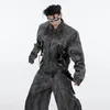 IEFB Mens Baggy Jens Sets Niche Design Vintage Denim Jacket Loose Oversize Denim Overalls Fashion Trend Male Two Piece 9C1944 240416