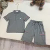 Brand baby tracksuits boys boys set da due pezzi abiti firmati per bambini taglia da 100-150 cm per polo estivo e pantaloncini 24pril