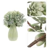 Decorative Flowers 5 Pcs Artificial Flower Plastic Lifelike Decoration Garden Wedding Fake Faux Plants Bouquet Succulent