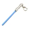 Movie Lightsaber Keychain Metal Pendant Keyring Car Key Holder Cosplay Jewelry for Women Men Chaveiro Gift