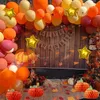 Party Decoration 84st Orange Balloons Garland Arch Kit för Autumn Supplies Fall Decorations Baby Shower Birthday Tack Giving Day