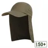 Chapeaux à bord large chapeau seau de godet extérieur Summer Sun Protection du pêcheur Fisherman Womens Breathable Fishing Hat Wide Brim Sun Sun With Nou Adable pour la randonnée 240424