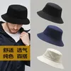 Big Head Man stor storlek Sun Hat Women Blank Fisherman Hat Pure Cotton Panama Cap Plus Size Hucket Hats 54-57cm 57-60cm 60-63cm 240412