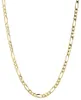 14k gult guld solid 2mm tunna kvinnor039s figaro chain länk halsband 18quot45508992044955