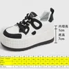 Casual Shoes Fujin 8cm Microfiber Leather Spring Skate Boarding Fashion Women Autumn Chunky Sneakers Platform Wedge Ladies