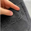 Jeans masculinos calças grandes jeans jeans pequenos monstros bordados calças homens homens casuais lison sweatpante 4xl 5xl 6xl h69g