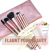 Make -up -Bürsten 7pcs Pinsel -Set Premium Sythetic Foundation Mischpulver Rouge Concealer Lidschatten Augenbrauen