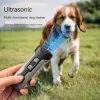 Répulsifs Barksafe Ultrasonic Dog Repeller 16 pieds 1000mAh Trainer multifonction avec des modes de modes de lumière stroboscopiques pour les chiens d'entraînement