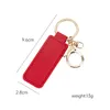 2024 New DIY leather keychain pendant Leather tag keychain Vintage listing key link car pendant