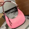 LR CoA Çok Volor Lockstitch Bailey Half Moon Bag Tasarımcı Kadın Koltuk Bag Deri Omuz Crossbody Çantalar Lady Cross Vücut Lüks Çantalar Kadın Çanta Cüzdan