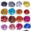 Nail Glitter Holographic Chunky 24 Colors 200g Face Body Eye Festival Polyester J441068 Drop Delivery OTQ2T