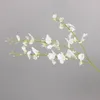 Decoratieve bloemen Three Fork Dancing Orchid Simulation Fake Silk Flower Woonkamer Tafel Decoratie kunstmatig