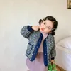 Mateau de bas 2024 Hiver Baby Kids Child Moups floraux matelassés pour filles Style coréen Single-Basted Girl Veste Extérieur