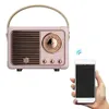 Portable rétro rétro stéréo Bluetooth v5.0 haut-parleur classique sans fil vintage haut-parleur 360 Décoration sonore du lecteur de musique