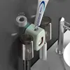 Uchwyty szczoteczki do zębów uchwyt na zębów podkładka dentystyczna Squeezer doustna płukanie płukanie na ścianę uderzenie no spaoszy pyłek podwójny łazienka do przechowywania 240426