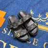 Bom dia seh réalisent en cuir sable pantoufle décontractée chaussure d'été plage sandale gladiator mules hasp new womans mens plates glissade de luxe de luxe sliders sandale taille 35-45