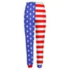 Women's Pants American Flag Woman USA stjärnor och ränder Streetwear Sweatpants Spring ELEGANT DESIGNERS TRUITERS Big Size 3XL