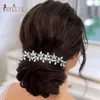 Headpieces A483 Wedding Bride Crystal Hair Comb Silver Rhinestones Bridal Pieces Vintage Clip Accessories For Women And Girl