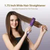 Irons KIPOZI Professional Hair Straightener Titanium Flat Iron with Digital LCD Display Dual Voltage Instant Heating Curling Iron Gift