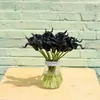 Fleurs décoratives 1pcs / pu mini Calla Lily Single Hand Feeling Simulation Fleur Fleur Arrangement de décoration Home Decoration Floral