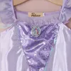 Платья девочки 2022 Осеннее детское платье для девочек точка цветочные принт новорожденных маленькие платья для хрусения платья принцессы