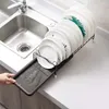 Кухонная хранение железа сушилка для посуды с подножкой для подносы