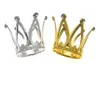 Kerzenhalter Crown Cake Topper Vintage Tiara Toppers Babyparty Geburtstagdekoration Gold Silber für Jungen Mädchen XB14523500