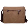 WEYSFOR MODE MODE STANVAS Messenger Satchel -Taschen Schnalle lässig tragbare Umhängetasche Koreaner Trend einfacher Pack für Männer 240415