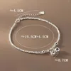 Anklets Miqiao Bell Silver 925 Sterling armband op het been voor vrouwenvoetketen