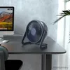 Elektriska fans sommar Nytt skrivbord USB Desktop Mini Fan Air Cooling Roting Silent Portable Home Appliance Office Small High Quality Fan