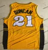 Wake Forest Demon Deacons College Basketball Jerseys Tim 21 Duncan Chris 3 Paul Shirts