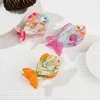 Crampes Yhj Créativité mignonne de poisson coloré CHELACE CLAW ACÉTATE CLAW CLIF Aquatiques Créatures Crab Clip Coille Accessoires pour femmes Y240425