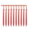 Abris 10pcs / lot 18 cm en aluminium en alliage en alliage de casse de tente de tente jardin nail moulu