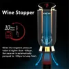 Bar Tools USB charging automatic fast wine aerator electric red wine analyzer vacuum fresh storage for 10 days adjustable wine output analyzer 240426