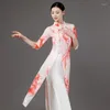 Stage Wear Square Dance Spring i Summer Classical Ethnic Cheongsam Body Rhym Rhyme Praction