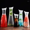 Water Bottles 1000/1600ml PC Acrylic Juice Cold Bottle Large Capacity Coffee Milk Pot Heat-resistant Pitcher Jug Drinkware