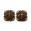 AmoTita Boutique Europe Vintage Insect Design Bee Agate Stud Mottes d'oreilles Retro Style Anniversary Gift 240423