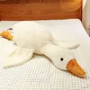 Long Hair Big White Goose Throw Pillow Net Red Tiktok Same Creative Simulation Food Throw Pillow Funny Plush Toy Birthday