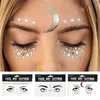 Tattoo overdracht flash metallic gouden gezicht tijdelijke tattoo waterdichte geblokkeerde sproeten make -up stickers oog sticker groothandel 240427