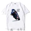 Herren-T-Shirts neue Männer Kurzer Slve Hip Hop Sport Boy Casual TS Motorradfahrliebhaber Miguel Oliveira 88 Klassische T-Shirt White Tops T240425