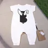 0-3 år baby rompers sommar spädbarn korta ärmkläder pojkar flickor mjuka bomull barn jumpsuit nyfödd vit romper