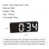 Relógios relógios relógios Smart LED Digital Clocks Big Display Desktop Table Bedside Clock Electronic com USB Wake Up Alarm Clock Digital