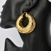 Brincos de argola Diana Baby Gold Color Big Shunky Dangle for Women Jóias Góticas Jóias 2024 Trendy Europe Jewellery Acessórios