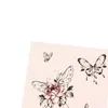 Tattoo -overdracht Waterdichte tijdelijke Tattoo Stickers Butterfly Rose Kawaii Transfer Flash Tattoo Women Neck Hand Body Art Fake Tattoos Men 240426