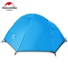 Tent à cavalier unique en extérieur double couche portable 210T 20D Nylon Silicone Camping Ultra Light Rasalproof Tentnh18a095d 240416