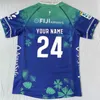 2024 Fijian Drua Kids Away Rugby Jersey Size 16--26 (на заказ имени и номере)