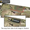 Bags IDOGEAR Tactical Accessory Pouch 3PCS Zipper EDC Pouch Admin Tool Storage Bag MC 35102